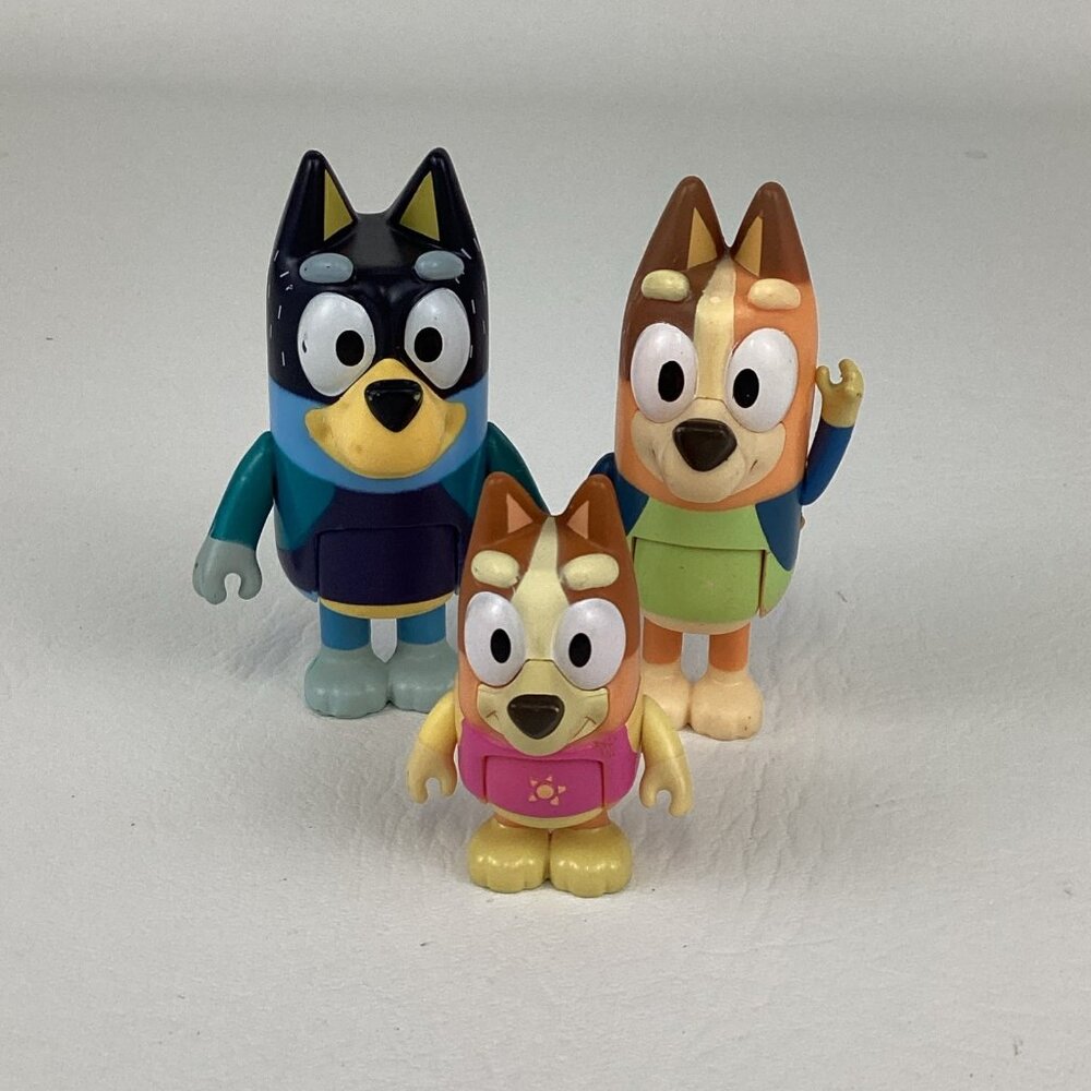 Bluey Swimming Figure Pool Time Bathing Suit Swim Lot Heeler Dog Family Moose